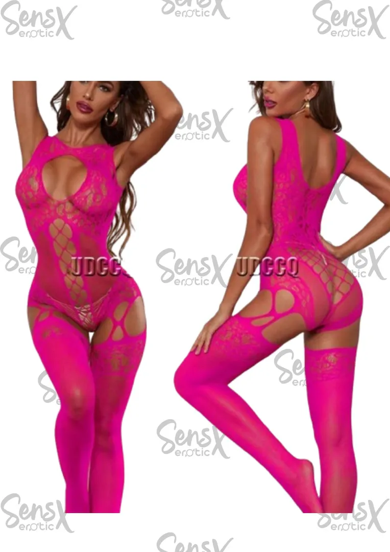 Lencería de Una Sola Pieza con Colores Llamativos y Fluorescentes – Sensualidad y Estilo Atrevido