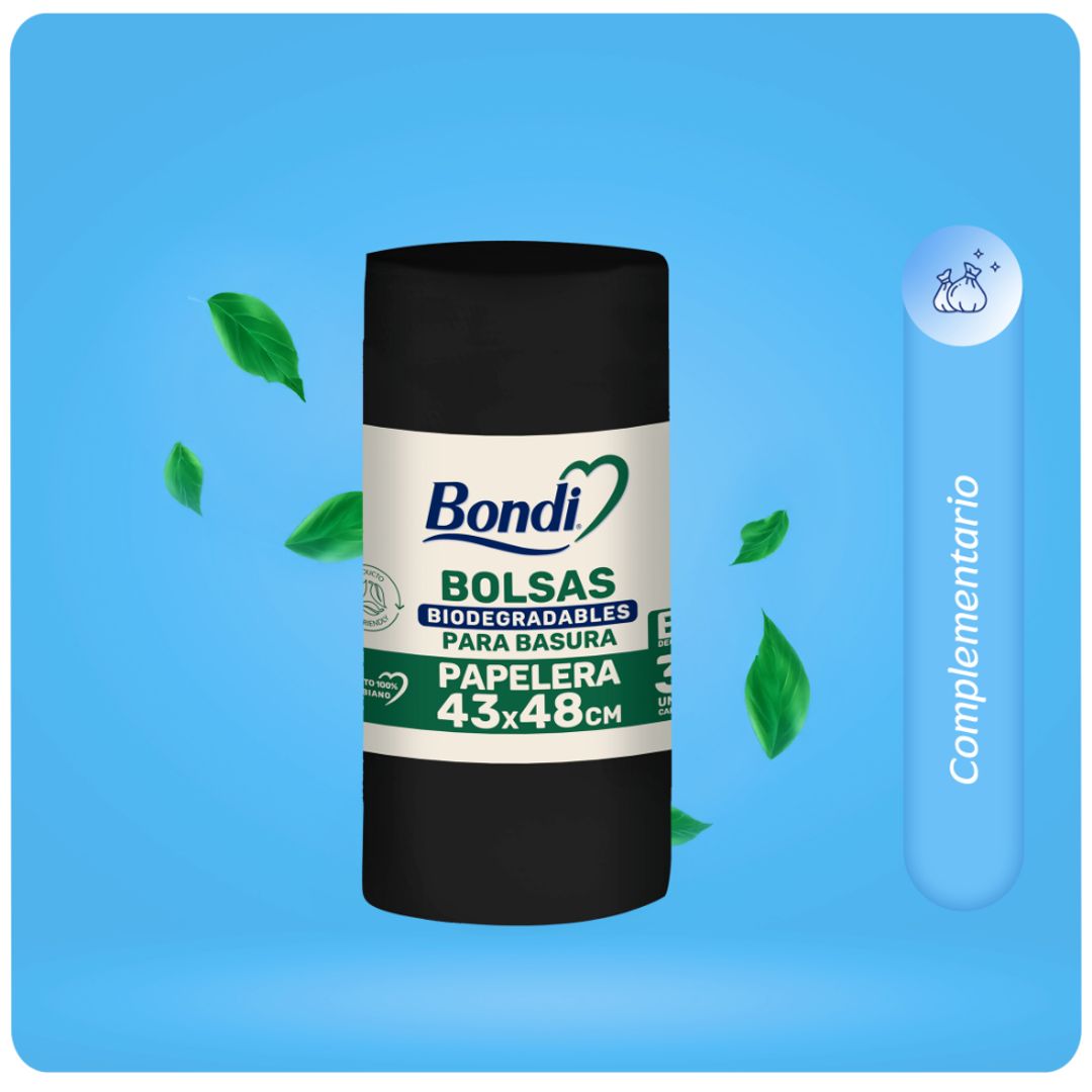BONDI/BOLSA TRADICIONAL PAPELERA 43X48CM NEGRA