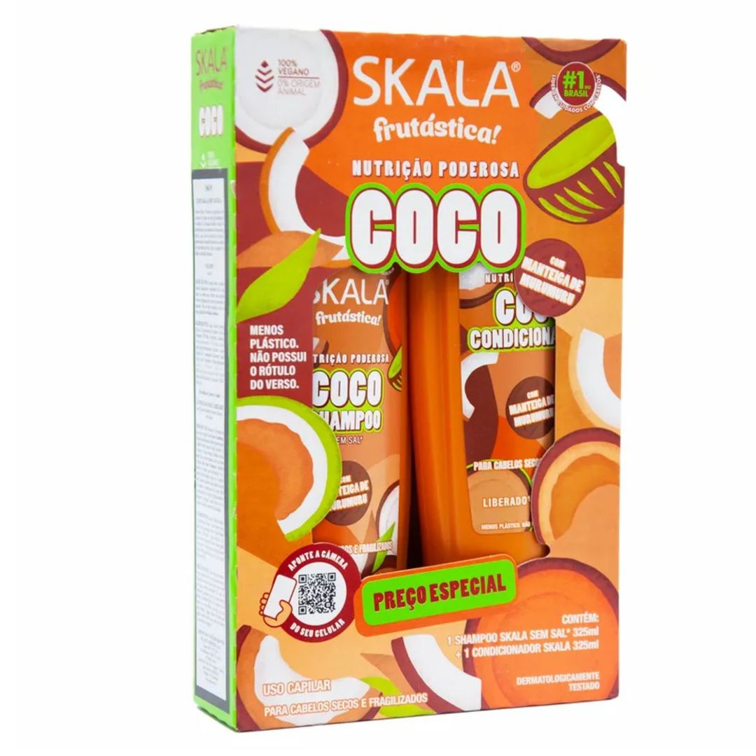 KIT SHAMPOO Y ACONDICIONADOR COCO SKALA