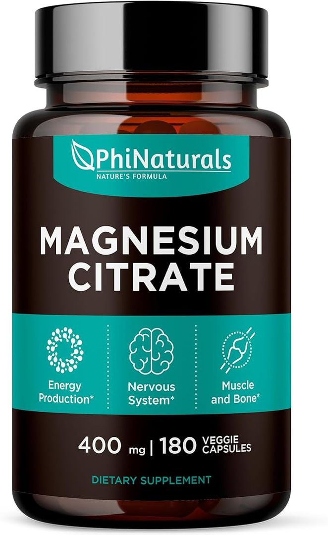Citrato de magnesio  400 mg 180 CAP PHINATURALS