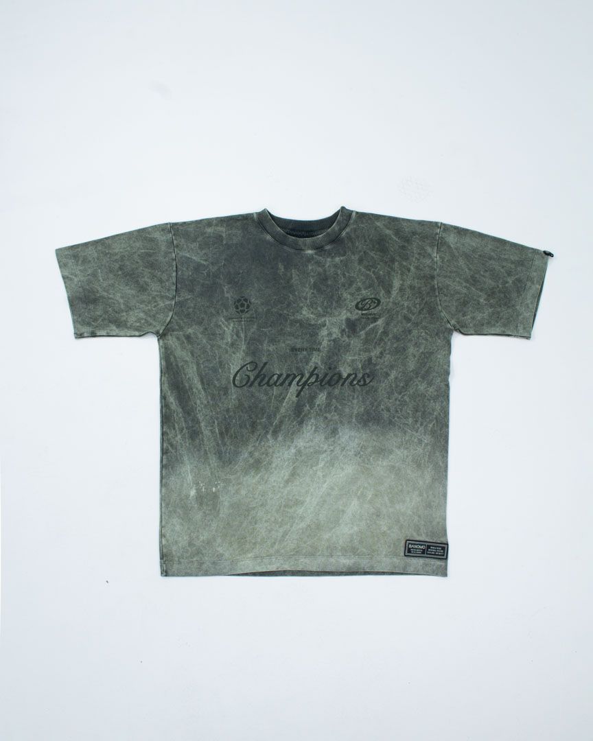 camiseta mundial acid wash verde 
