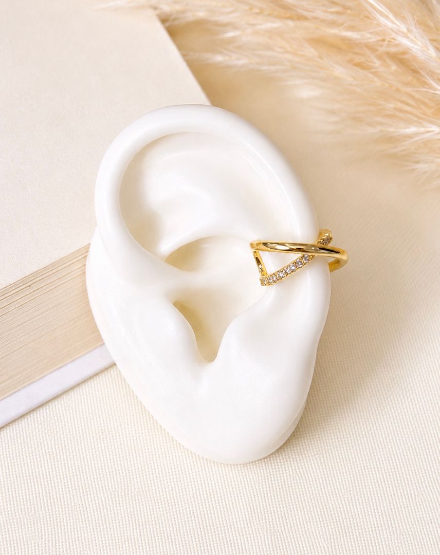 Earcuff cruzado 