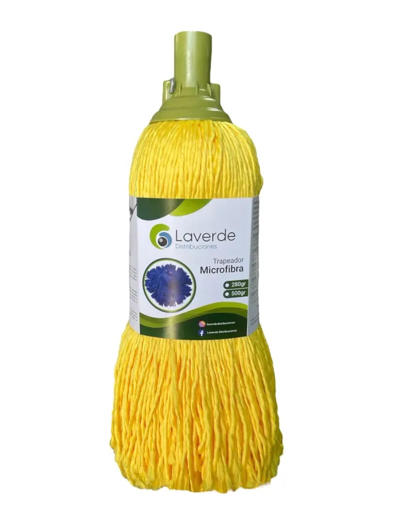 TRAPERO MICROFIBRA AMARILLO 400 GR SIN PALO