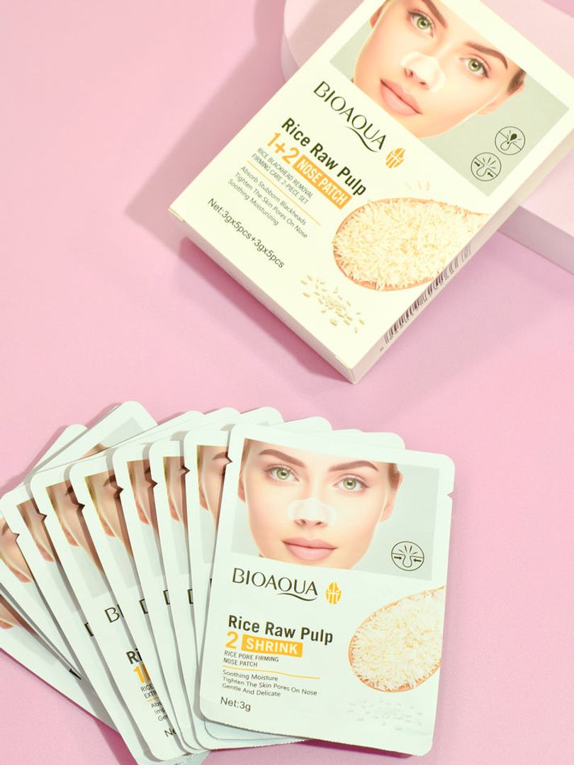 Kit Nariz Bioaqua x 2 Pasos Removedor de Puntos Negros y Minimizador de Poros