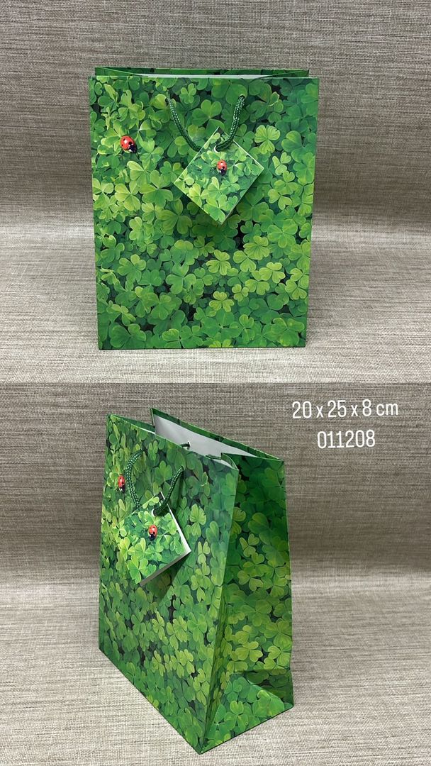 BOLSA DE REGALO CON TARJETA (VERDE)