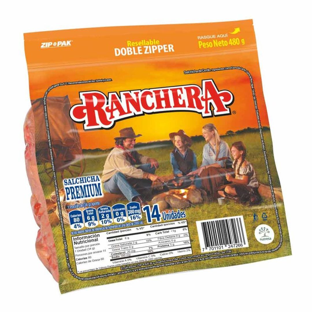 SALCHICHA RANCHERA*14UNDS