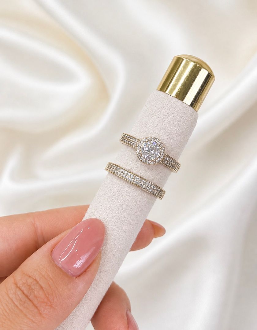 Anillo pisa argolla circones 