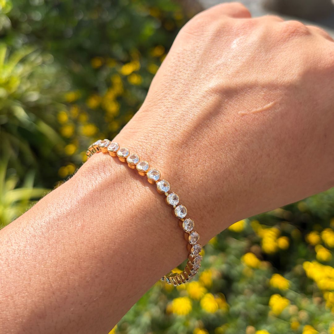 Pulsera Brillo Dorada 
