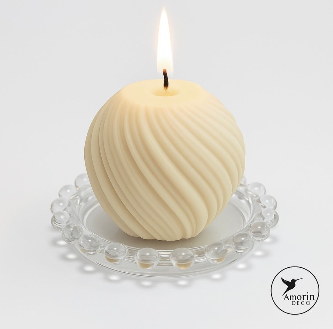 Platito vidrio /Portavela /Posavaso 