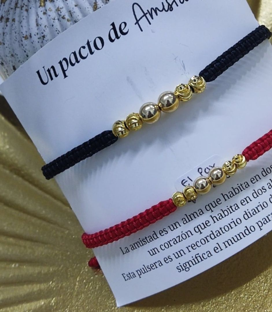 Par pulseras balin italiano y liso