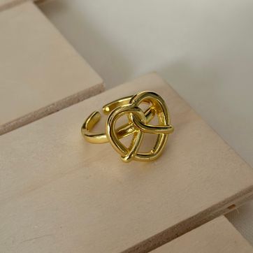 Imagen del producto Anillo corazón dorado 