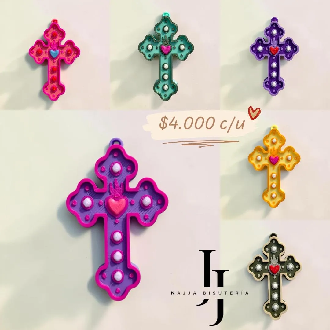 Dije Cruces Corazón 