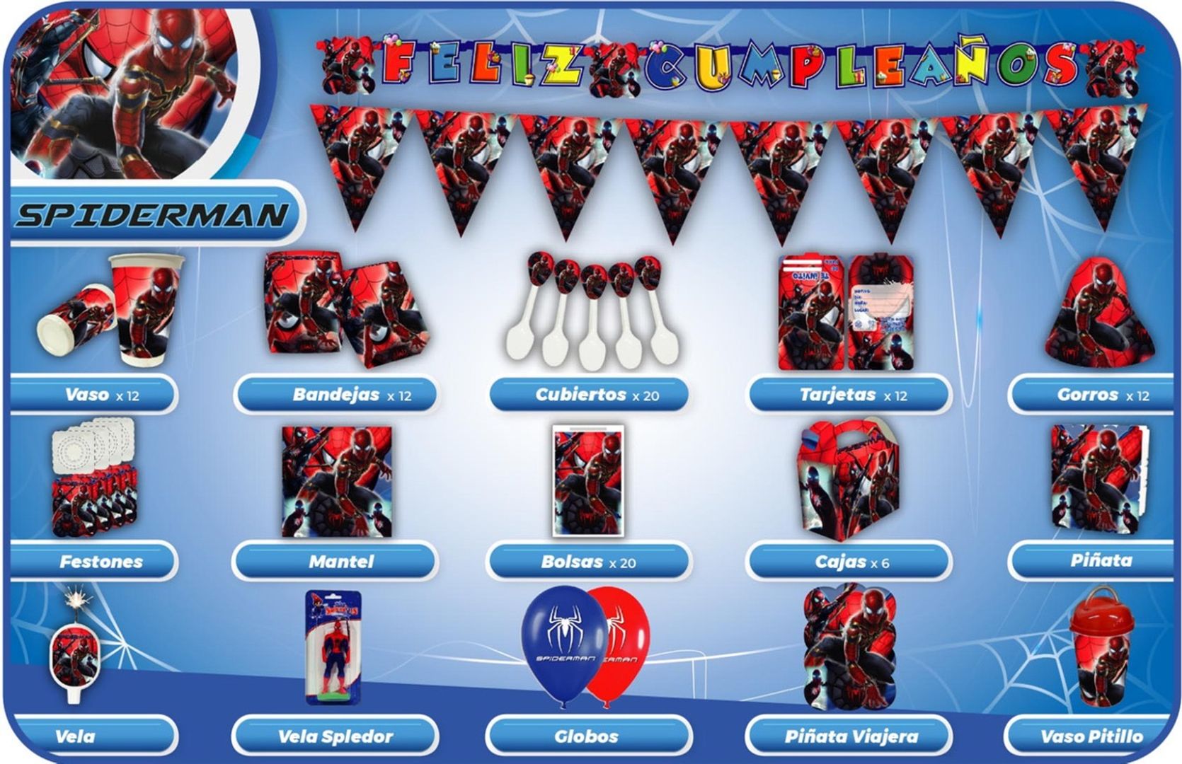 DECORACIÓN DE SPIDERMAN 