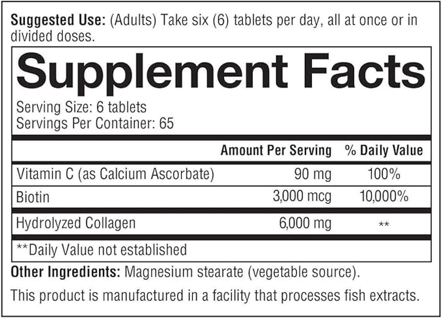 Cabello piel y uñas Hair Skin and Nails 6000 mcg 230 gomitas Natures Bounty