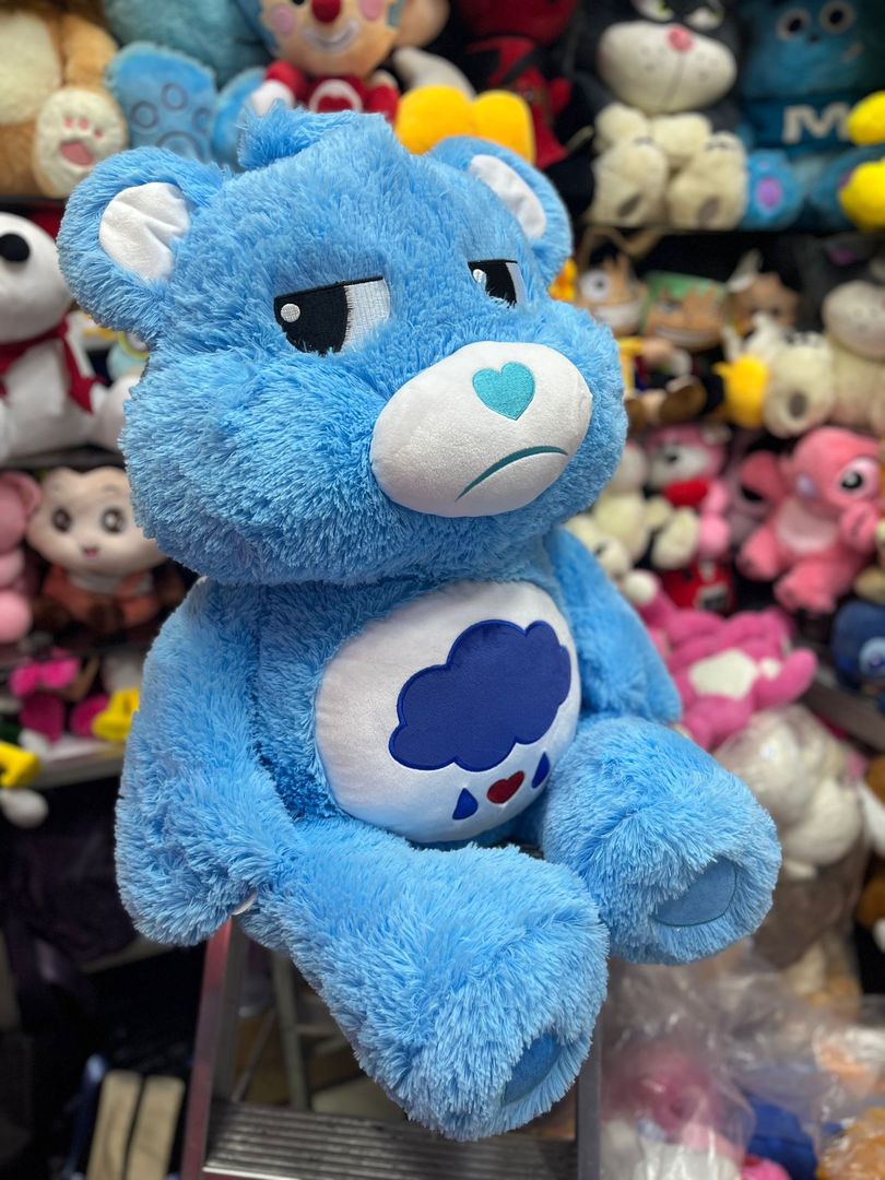 OSO CARIÑOSITO AZUL 65CM SENTADO