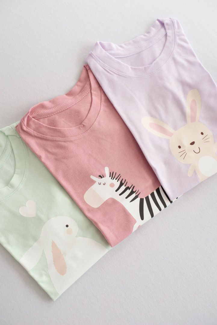 PACK 3 CAMISETAS NIÑA 150 GRM