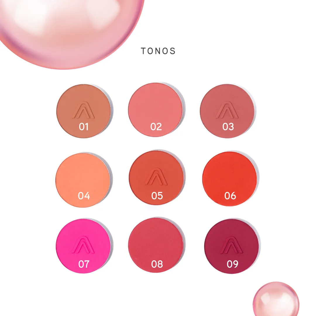 PALETA BLUSHED CHEECKS X9 ATENEA