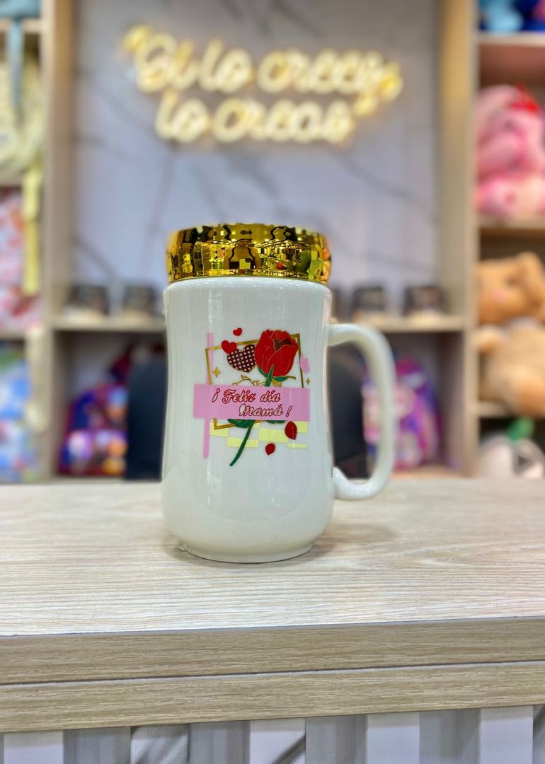 MUG TAPA ESPEJO ROSAS