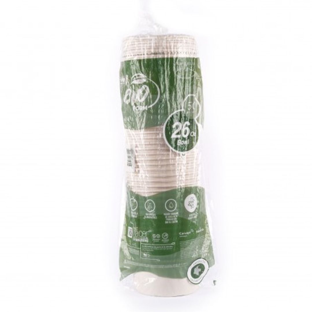    Y. BOWL 26 OZ BIOFORM CARTON PAQ X 50 UND 
