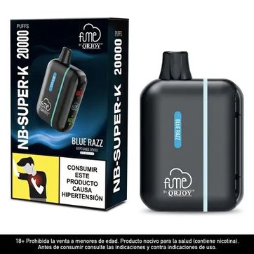 Fume Kit Nb Super K Blue Razz - Bateria Y Pod 20.000 Puffs - imagen 1