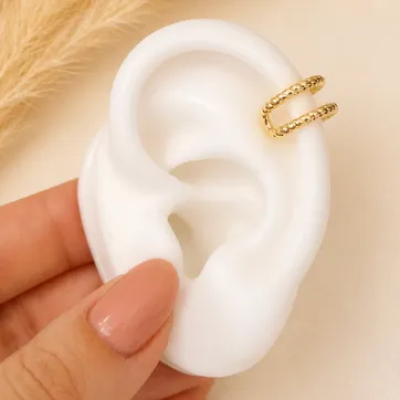 Imagen del producto Earcuff doble dorado 