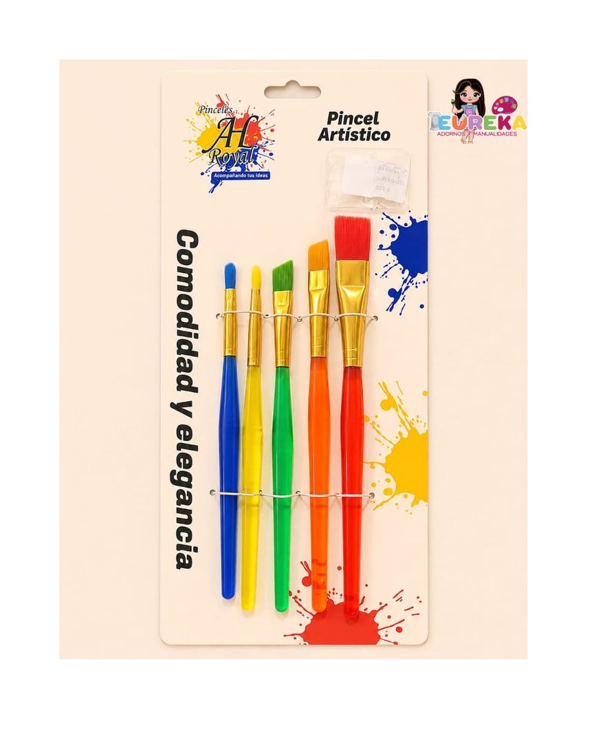 PINCEL AH ROYALE ACRILICO DE COLORES X5 