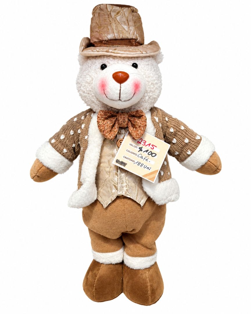 OSO VESTIDO BEIG CON MARRON