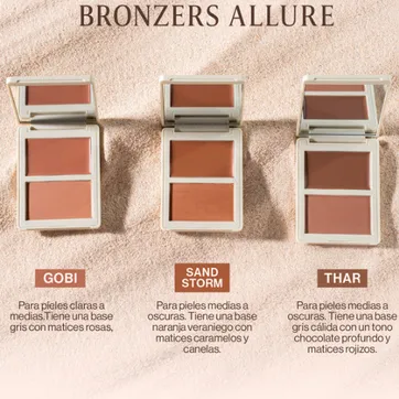 BRONZER DUO CREMA Y COMPACTO ALLURE ATENEA - imagen 1