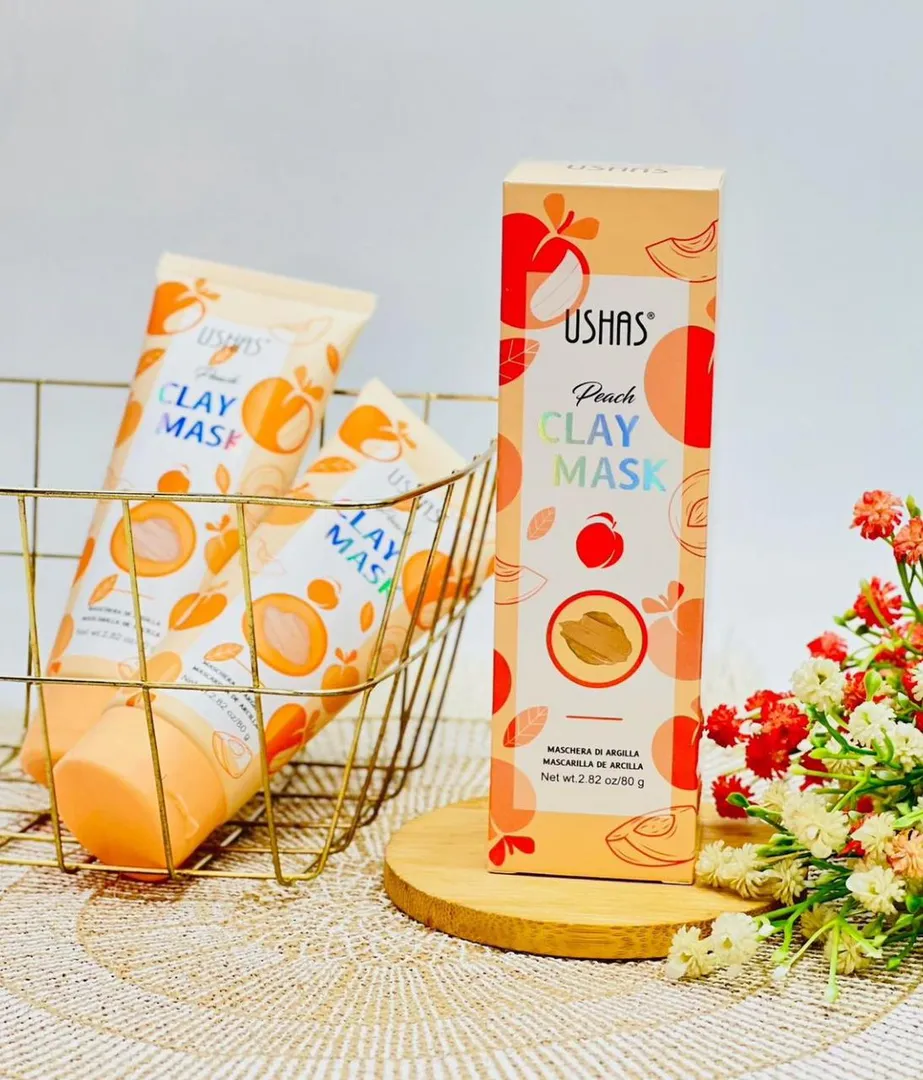 MASCARILLA DE ARCILLA CON DURAZNO USHAS