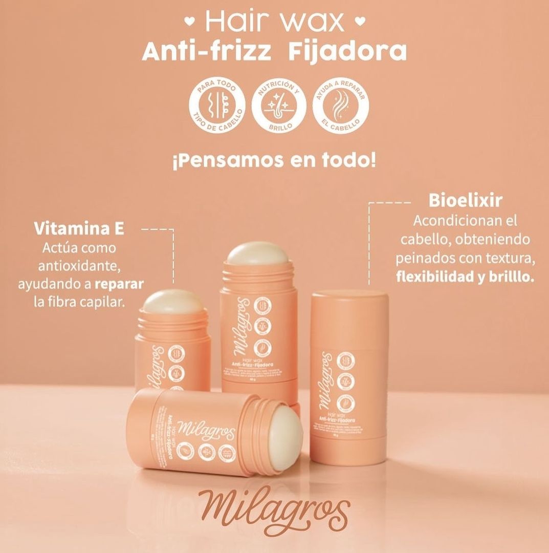 Stick Capilar Anti-Frizz wax Milagros 