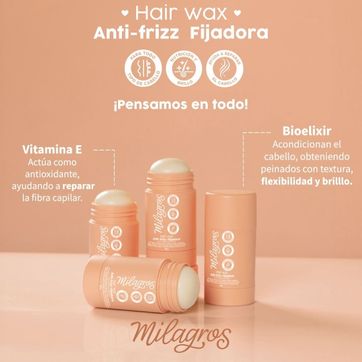 Stick Capilar Anti-Frizz wax Milagros  - imagen 1