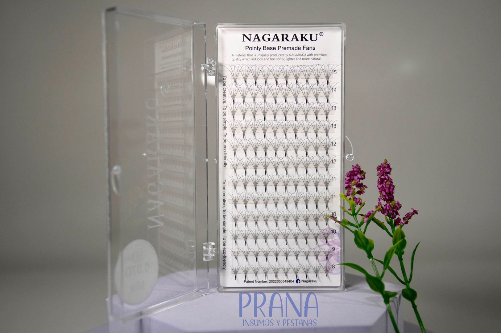 Pestañas en abanico pre-armado