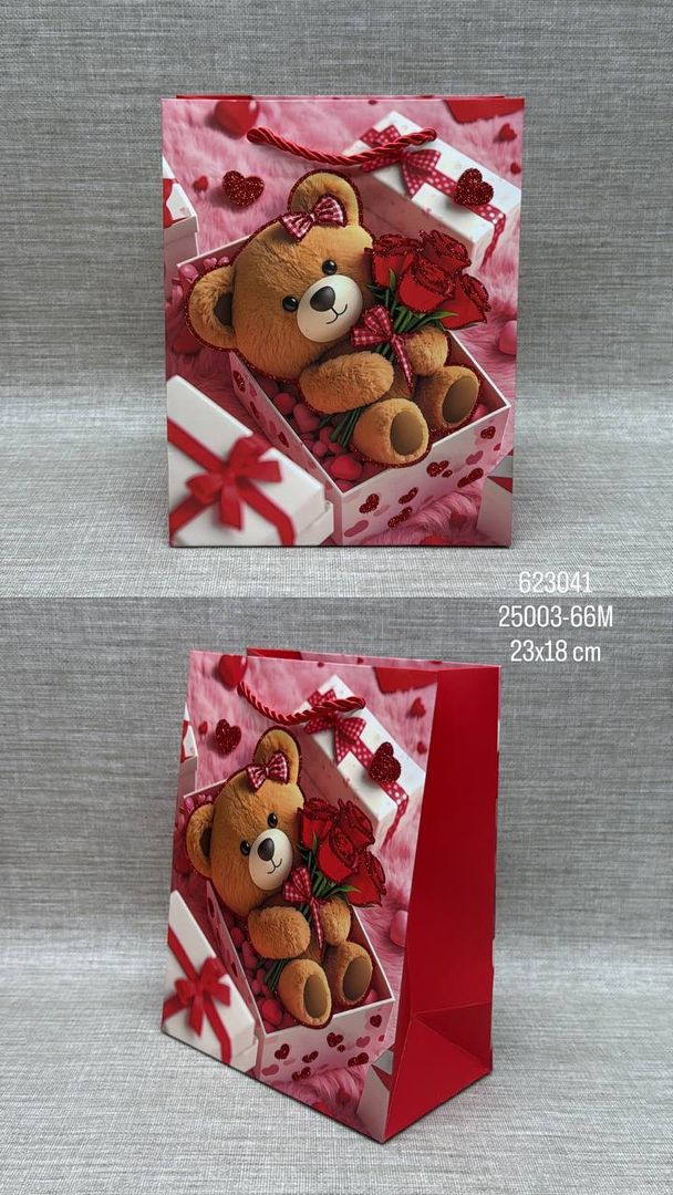 BOLSA DE REGALO SURTIDA OSOS 23x18 CM