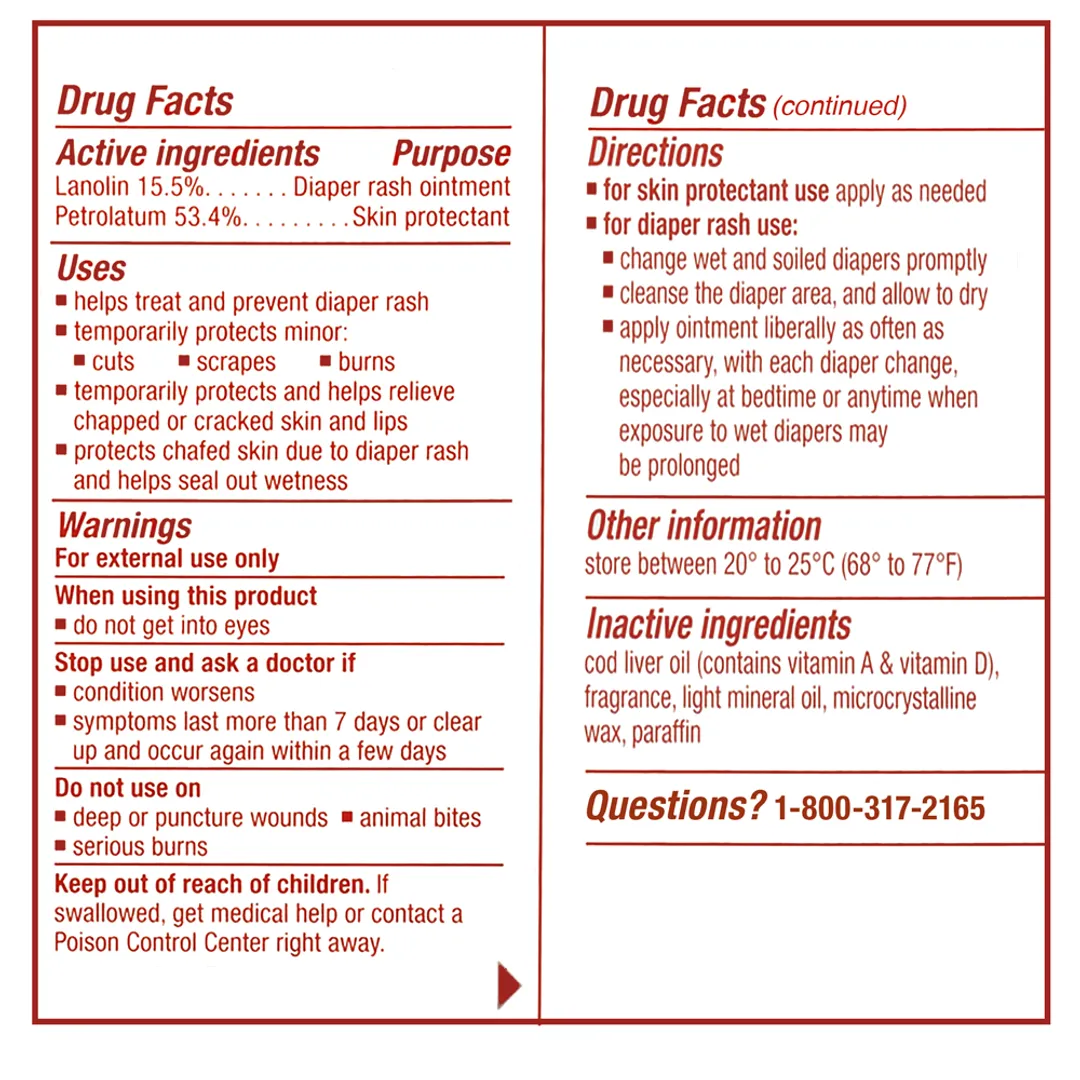 Crema Antipañalitis A+D 16Oz