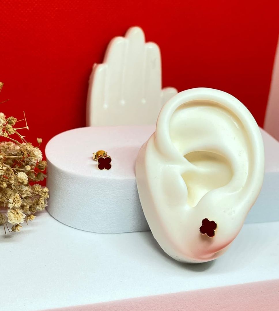 Topos van cleef rojos 5mm pequeños