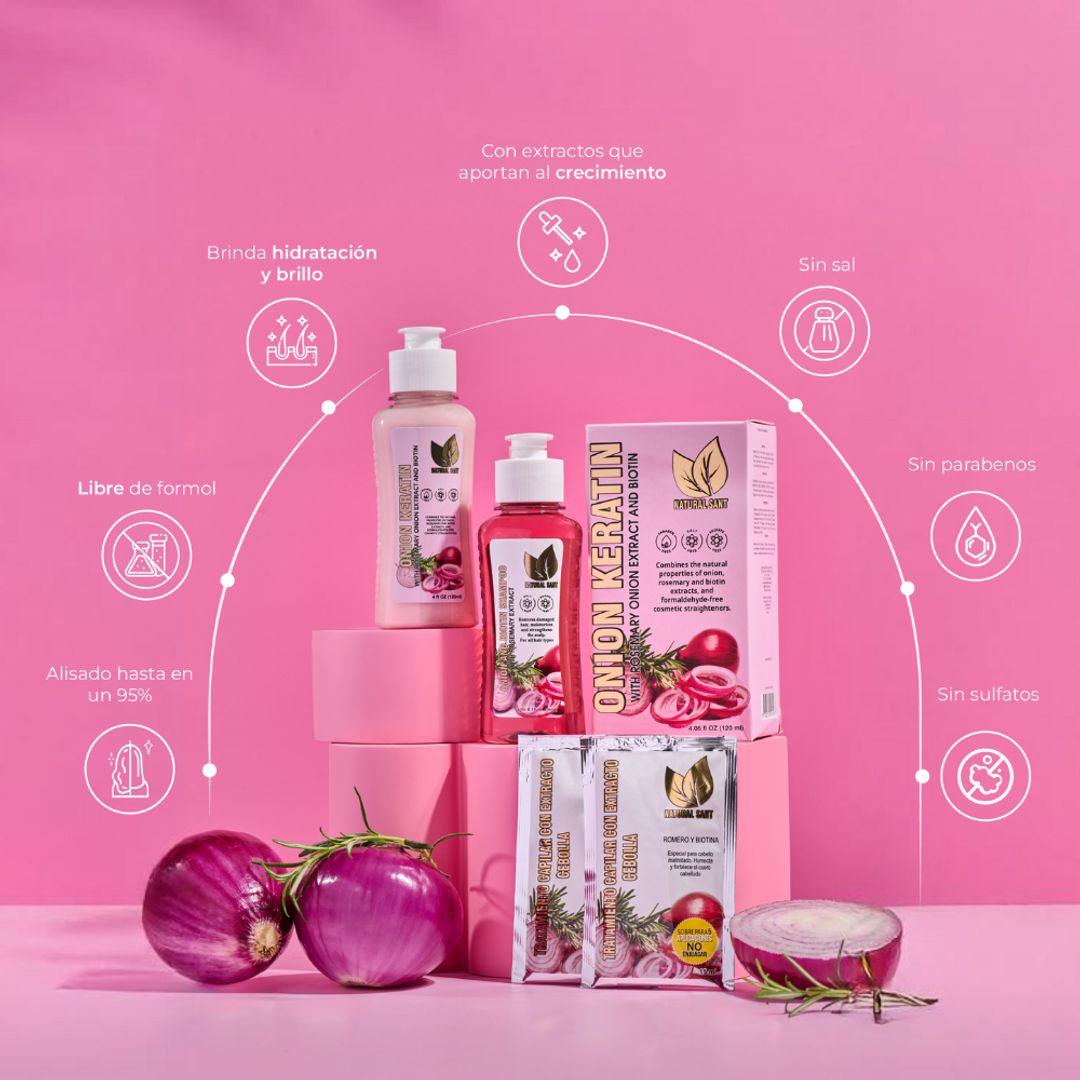 Kit Keratina de Cebolla, Romero y Biotina: