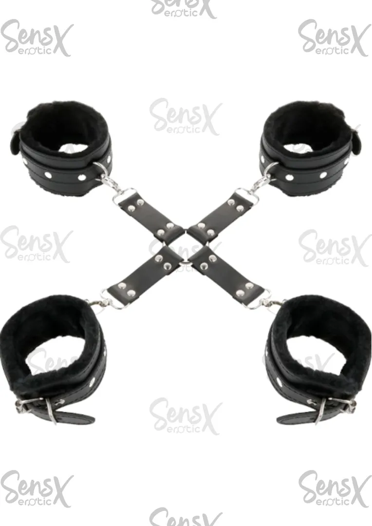 Esposas de cuero en X