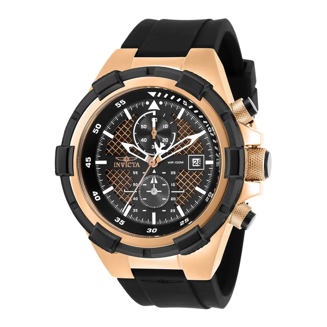 reloj deportivo para hombre invicta aviator 28097 - negro