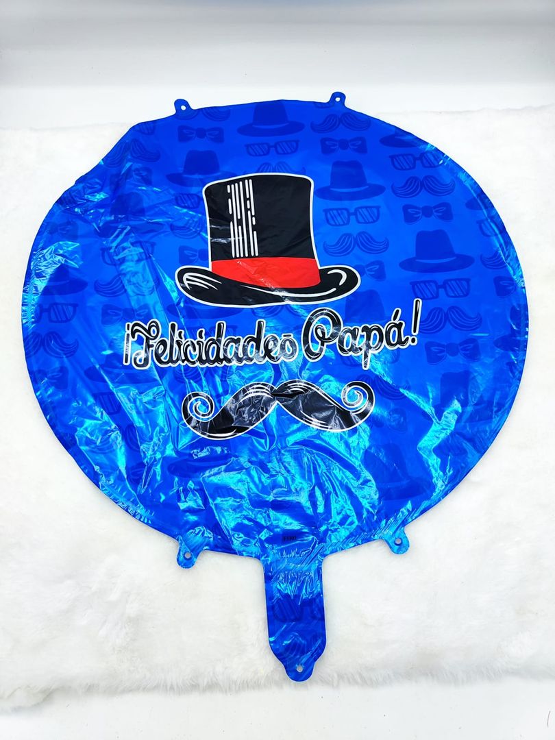Globos con mensaje de padre 