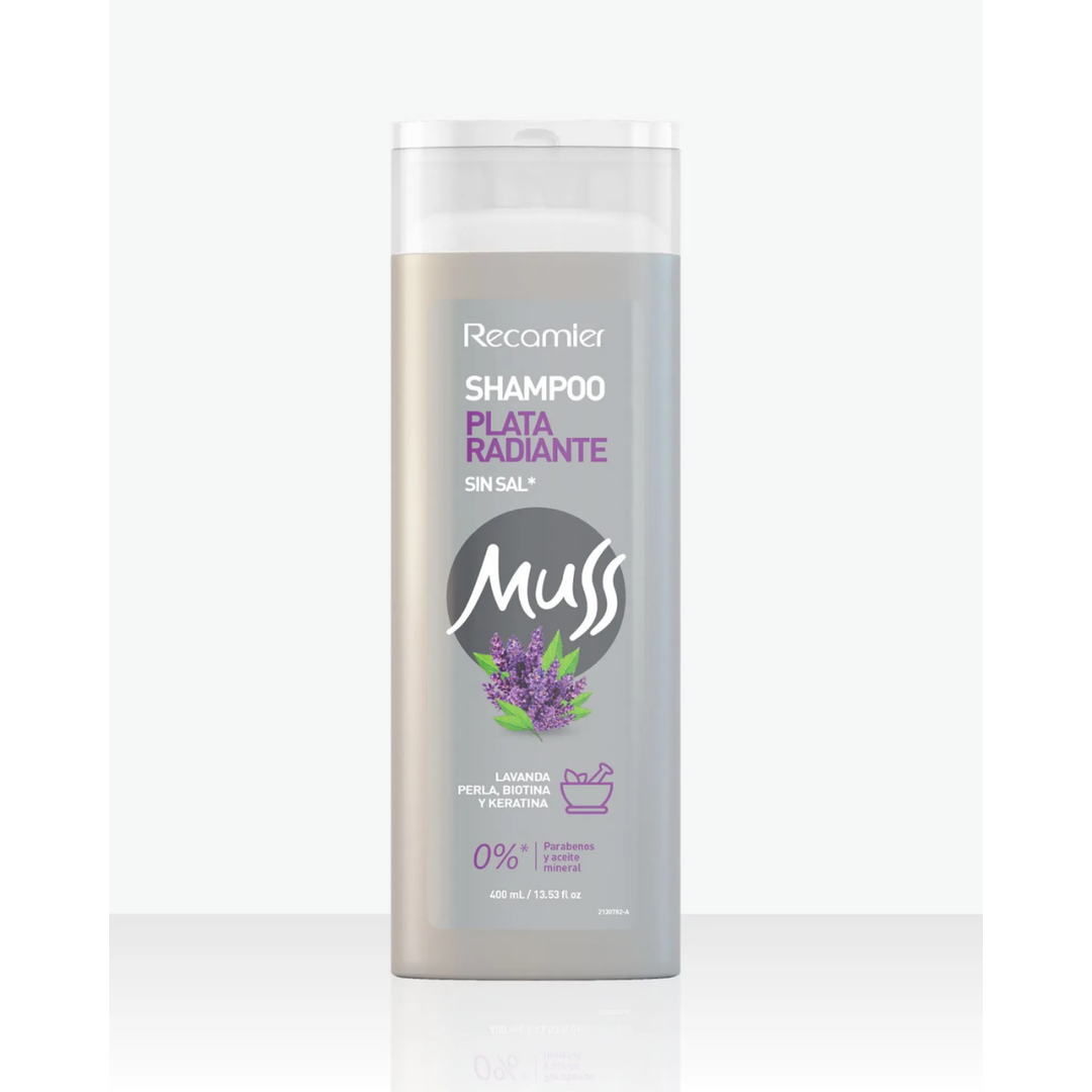 SHAMPOO PLATA RADIANTE MUSS X 400ML