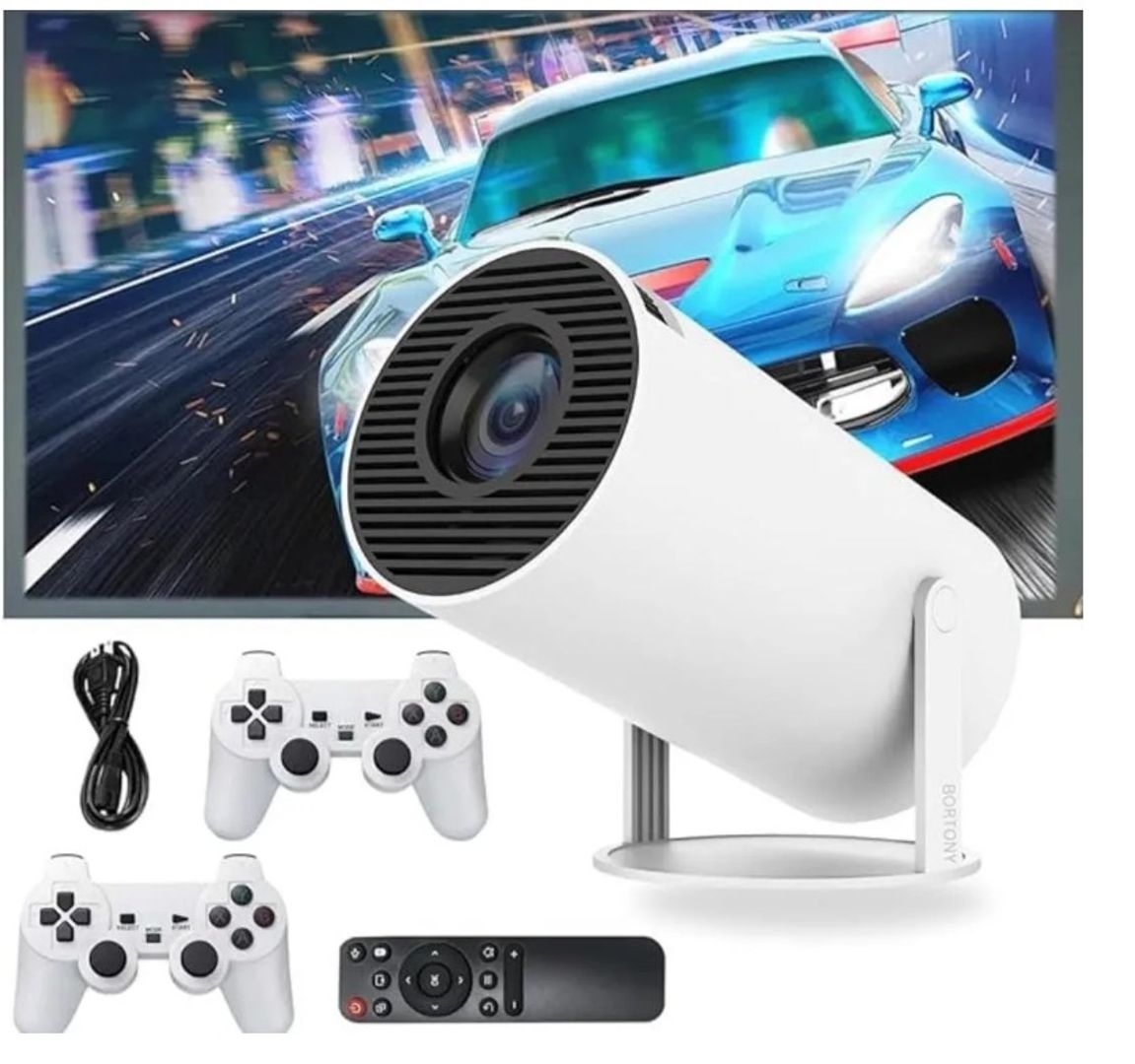 Combo Proyector Profesional 2 En 1 Con Juegos Y Controles Y3