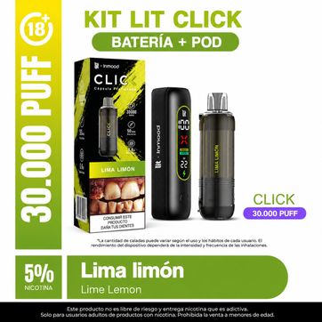 Imagen del producto Kit Lit Click Lima Limon 30.000 Puffs