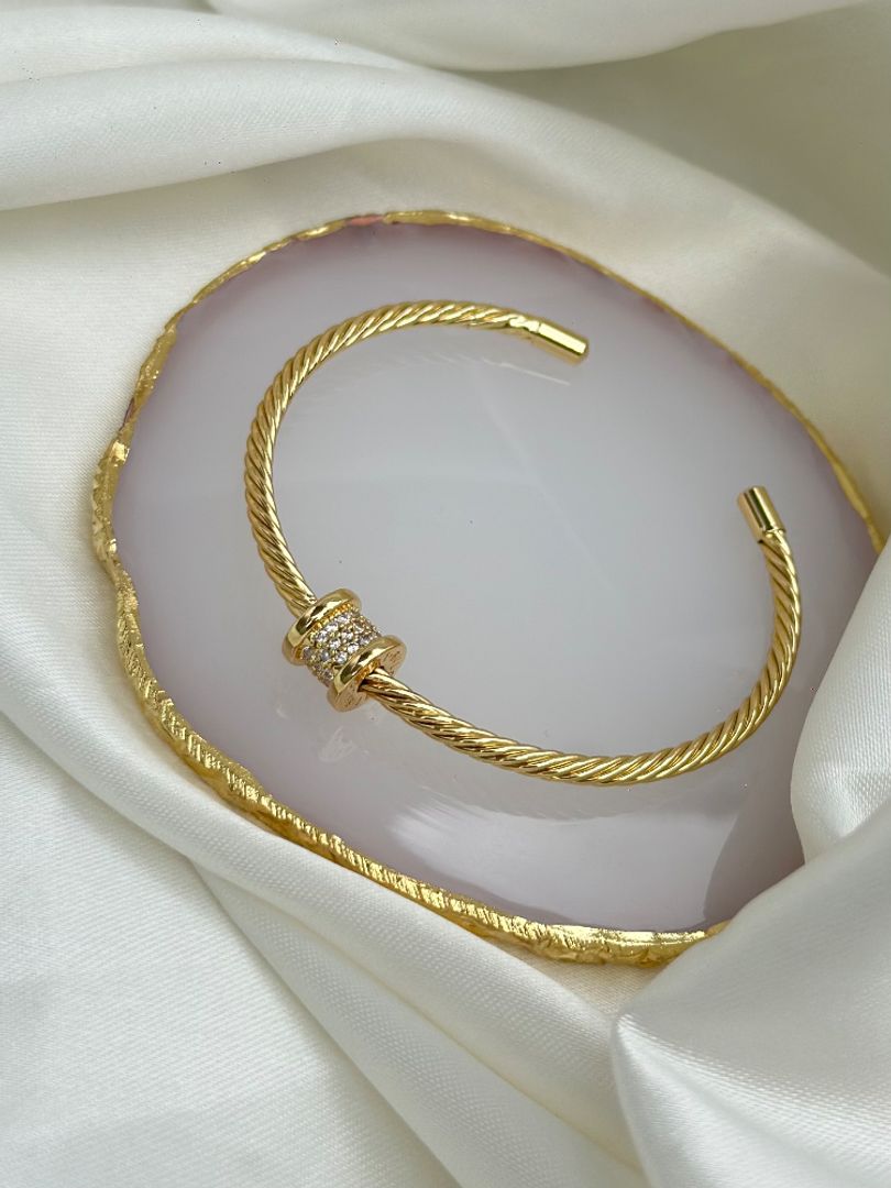 Pulsera circon cuadrado 