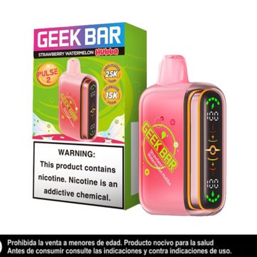 Imagen del producto Geek Bar Pulse 2 Strawberry Watermelon Hubba 25.000 Puffs