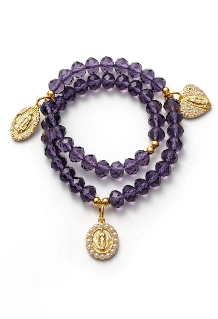 Denario pulsera Morado