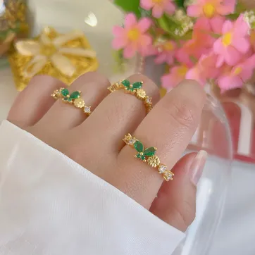 Imagen del producto ANILLO MARIPOSA VERDE