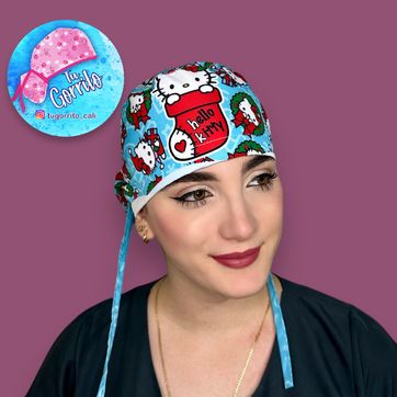 Hello kitty Navidad azul claro  - imagen 1