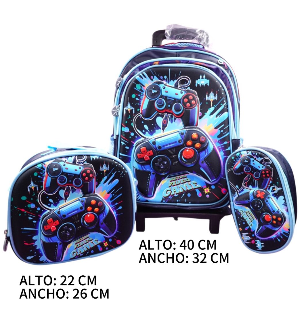 MORRAL TRIO GRANDE DE RUEDAS NIÑO 4124