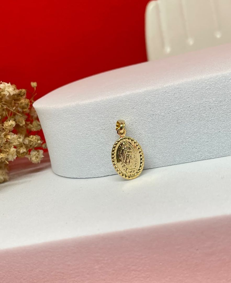 Dije virgen guadalupe balin liso