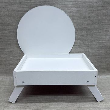 Imagen del producto MESA BLANCA CON ARO 24X31 CM